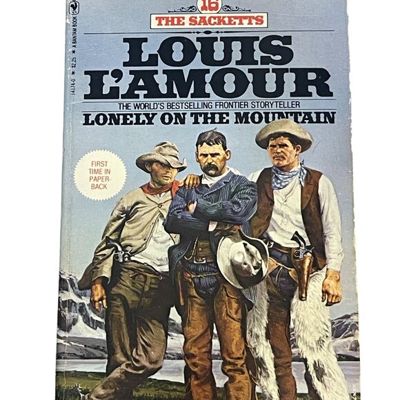 2 Louis L'Amour Books Paperback Western VTG Fiction Silver Canyon Lonely On The - Picture 3 of 6